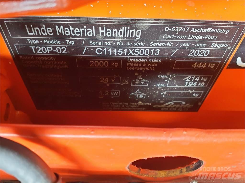 Linde T20P Lavtløftende truck
