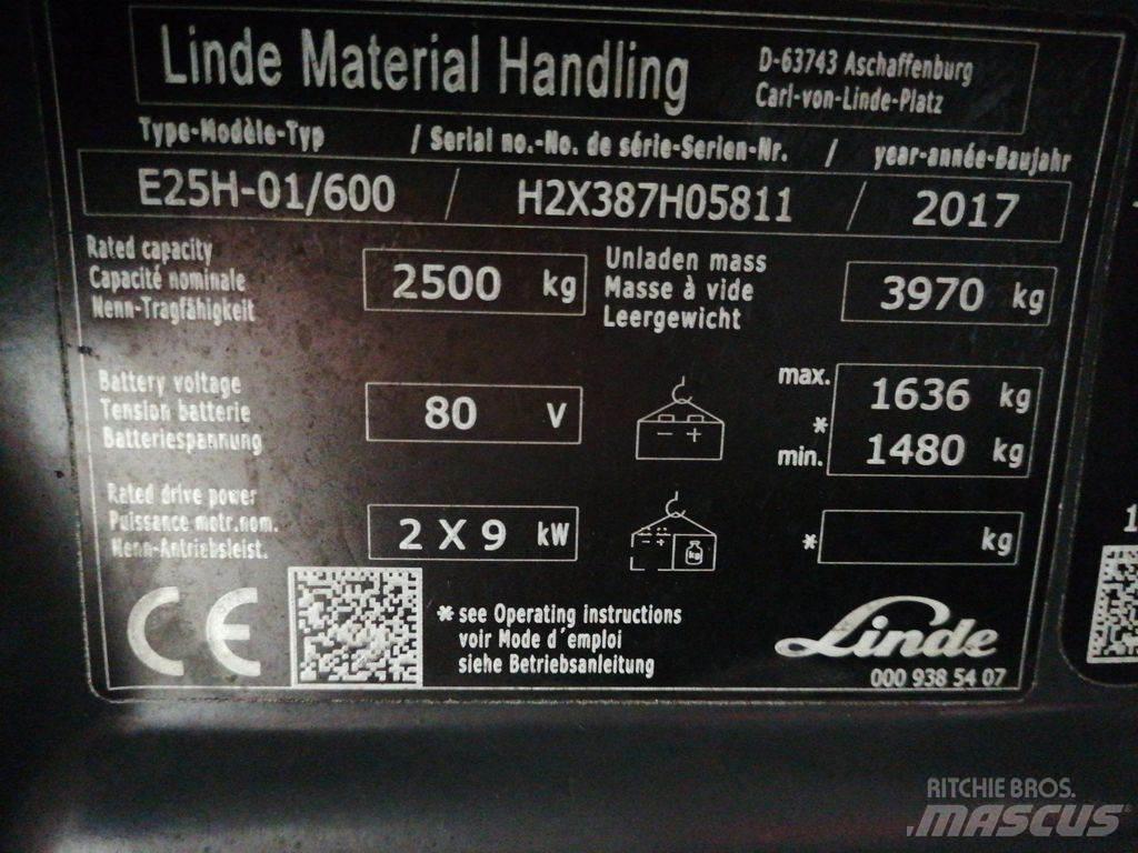 Linde E25H-01/600 Elektriske trucker