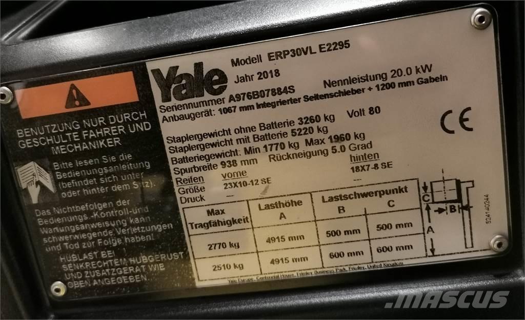 Yale ERP30VL Elektriske trucker