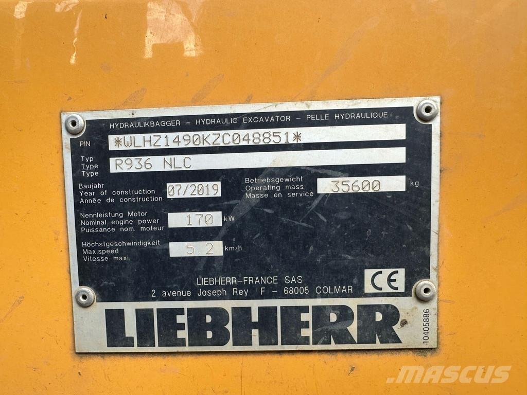 Liebherr R936 NLC Beltegraver