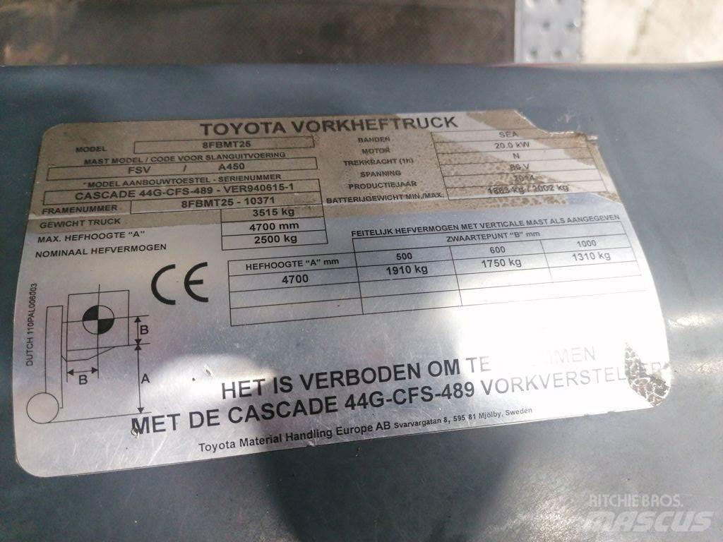 Toyota 8FBMT25 Elektriske trucker