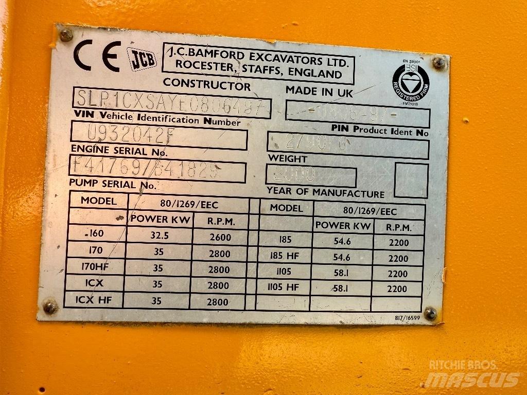 JCB 1 CX Traktorgravere