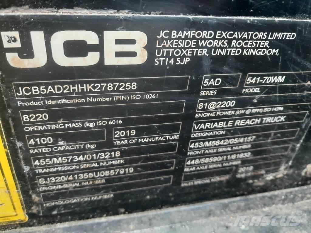 JCB 541-70 Teleskoplastere for Landbruk