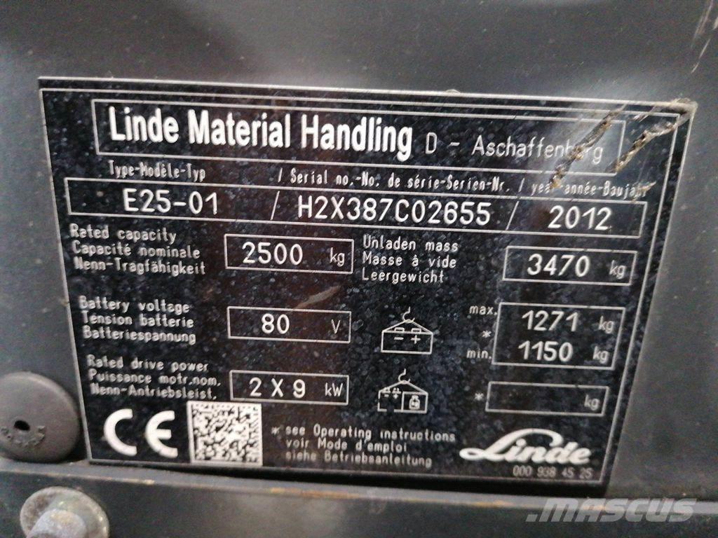 Linde E25-01 Elektriske trucker