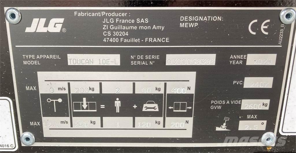 JLG Toucan 10E-L Andre personløftere og plattformer