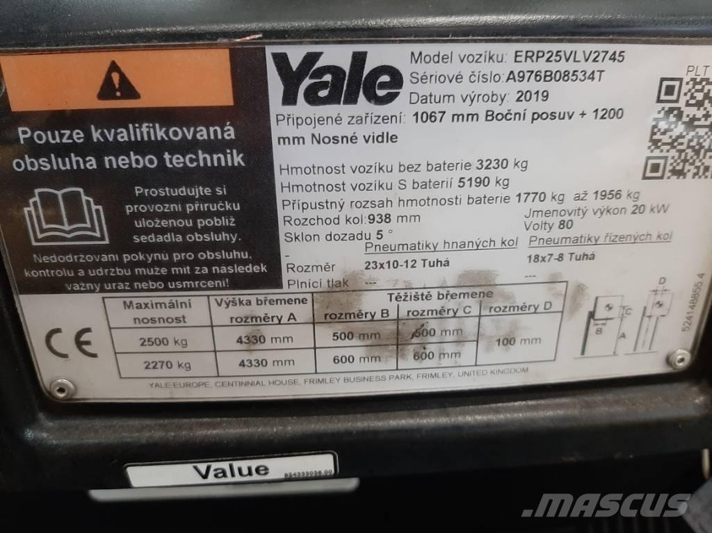 Yale ERP 25 VL Elektriske trucker