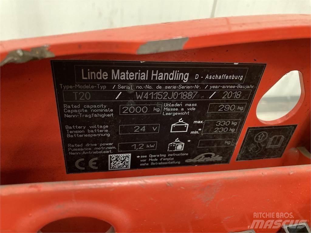 Linde T20 Lavtløftende truck