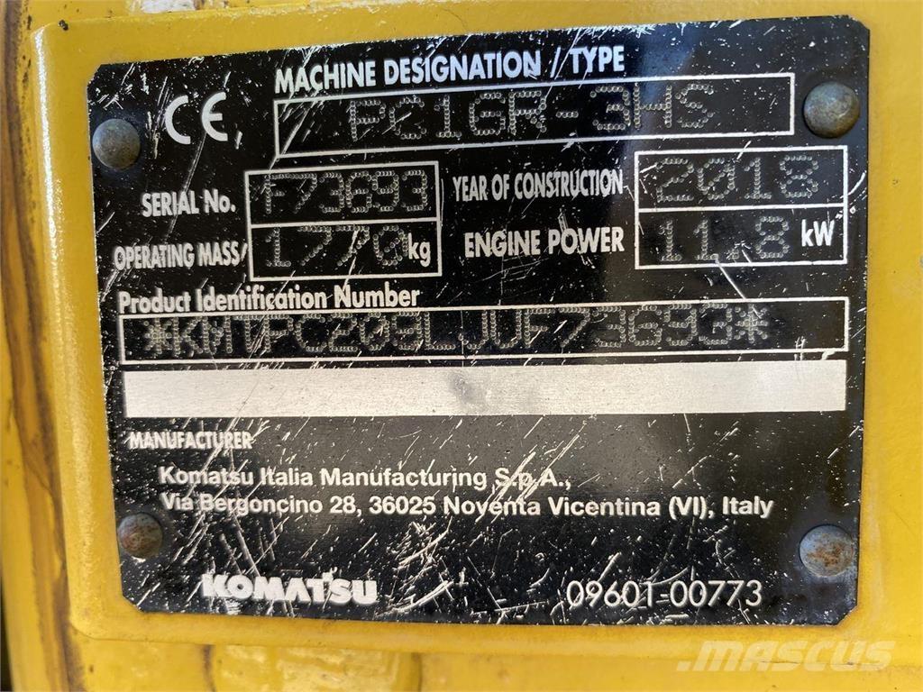 Komatsu PC16R-3HS Hjulgravere