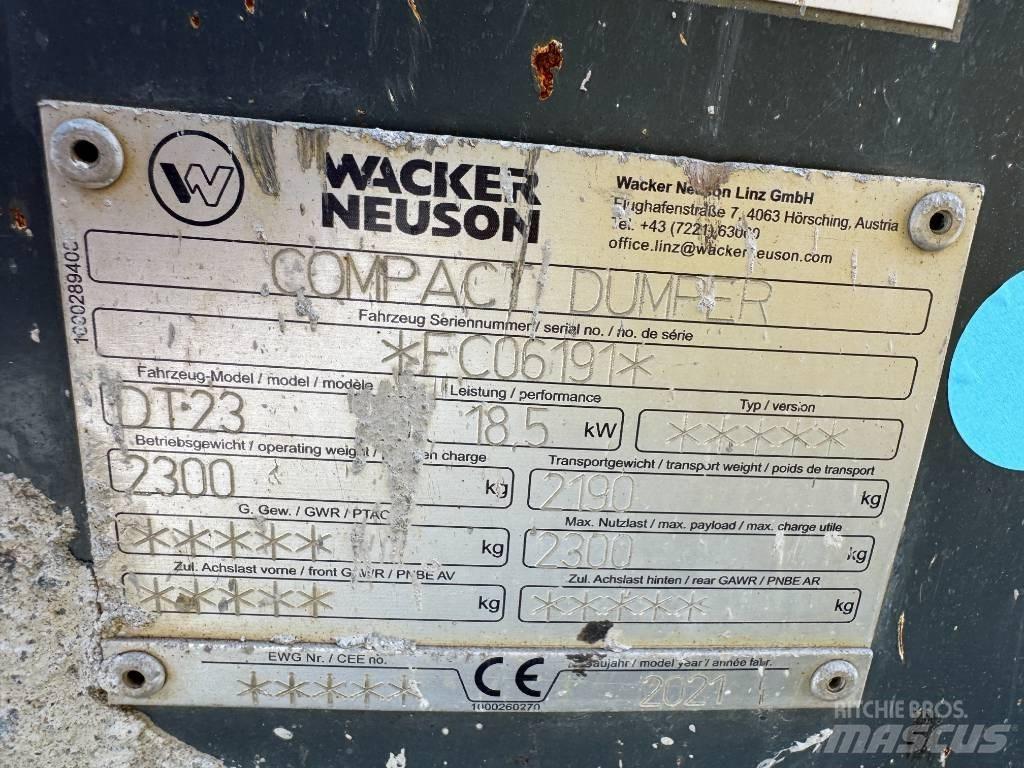 Wacker Neuson DT23 Beltedumpere