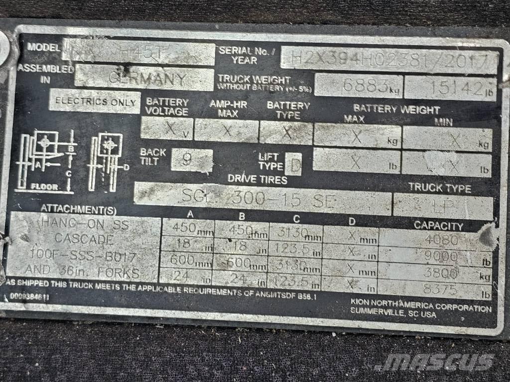 Linde H45T Propan trucker