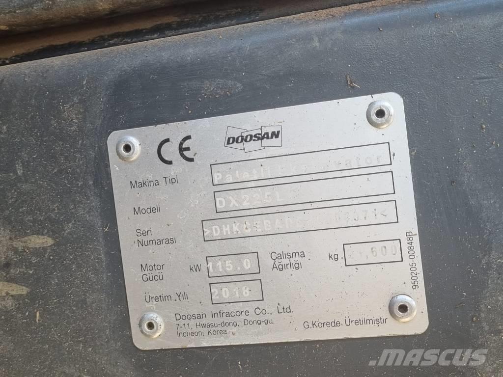 Doosan DX 225 Beltegraver