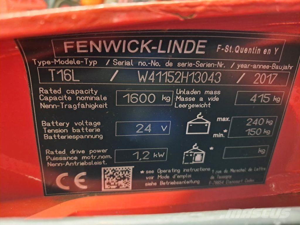 Linde T16L Lavtløftende truck