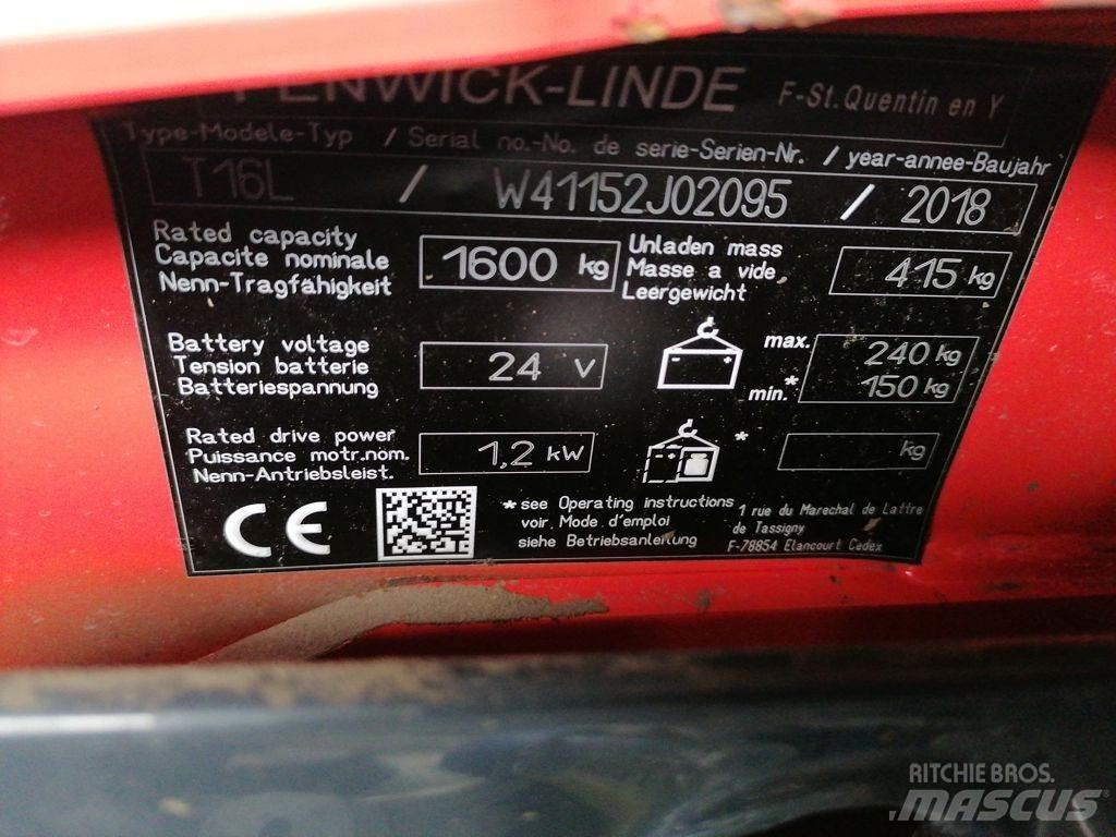 Linde T16L Lavtløftende truck