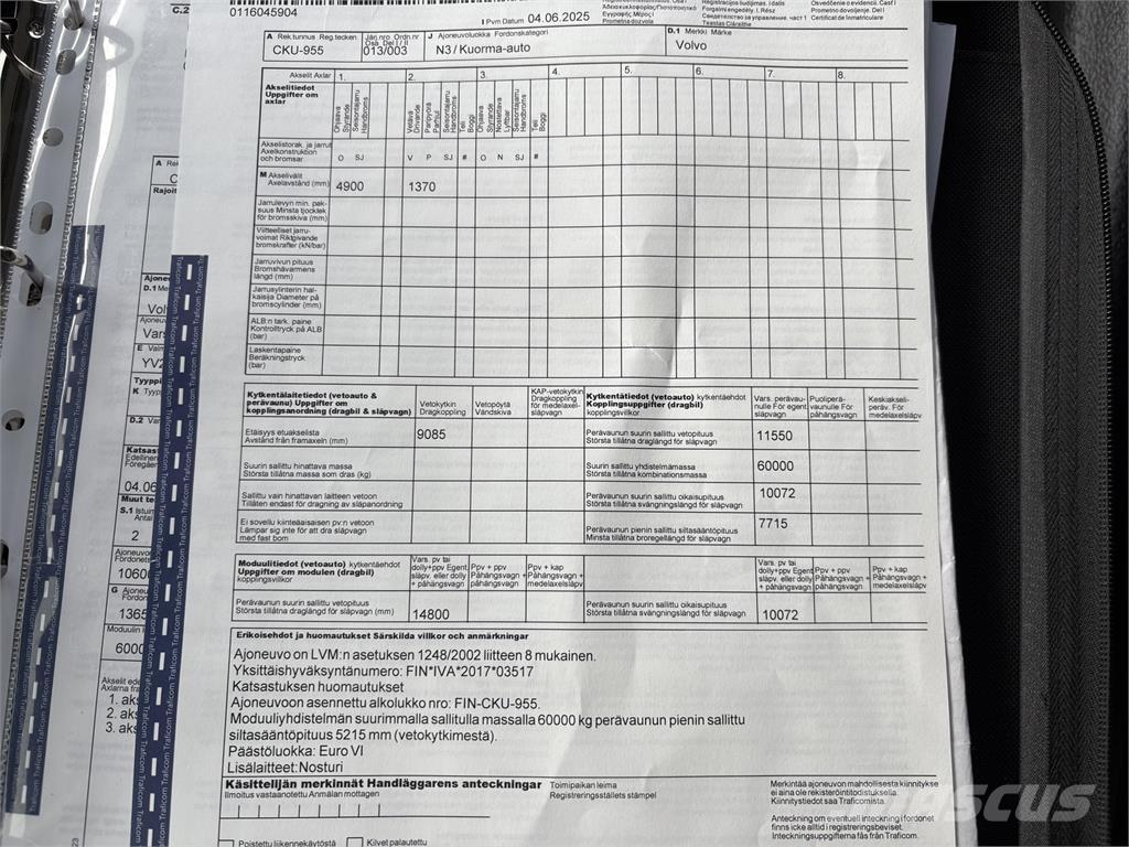 Volvo FM370 6x2 Kranbil