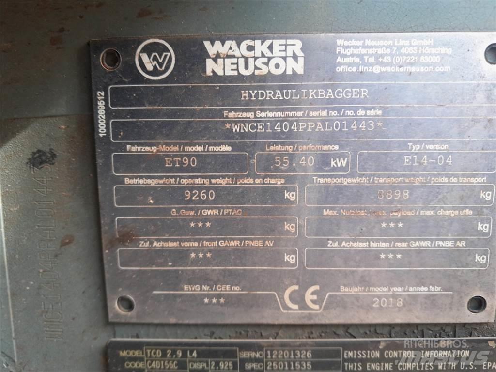 Wacker Neuson ET90 Minigravere <7t