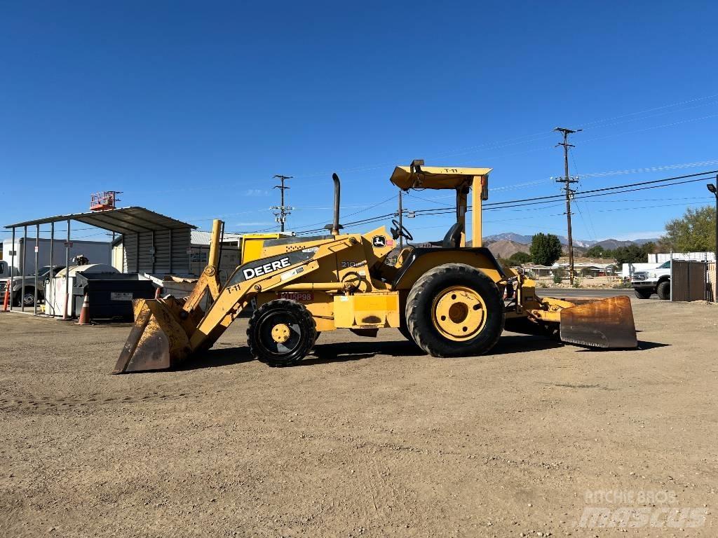 John Deere 210LE Frontlastere og graveredskap
