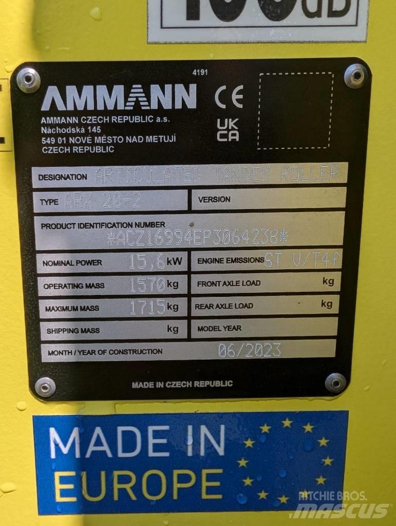 Ammann ARX20-2 Tandem Valser