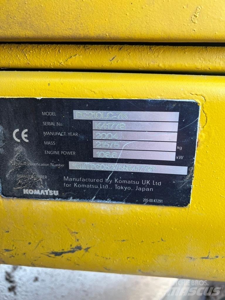 Komatsu PC 210 LC-7K Beltegraver