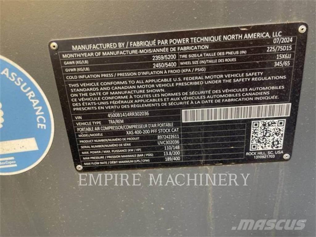 Atlas Copco XAS400CD Kompressorer