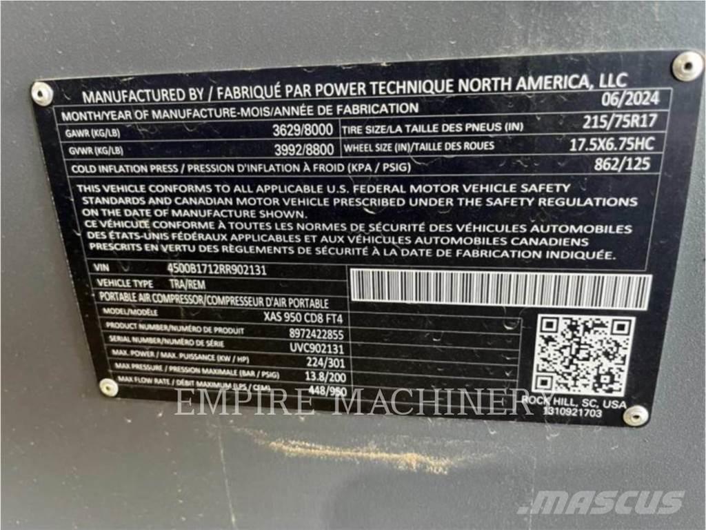 Atlas Copco XAS950CD Kompressorer