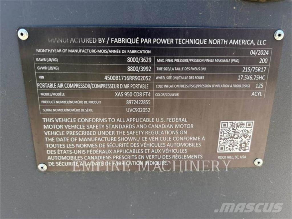 Atlas Copco XAS950CD Kompressorer