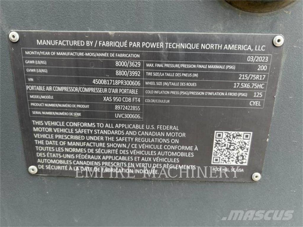 Atlas Copco XAS950CD Kompressorer