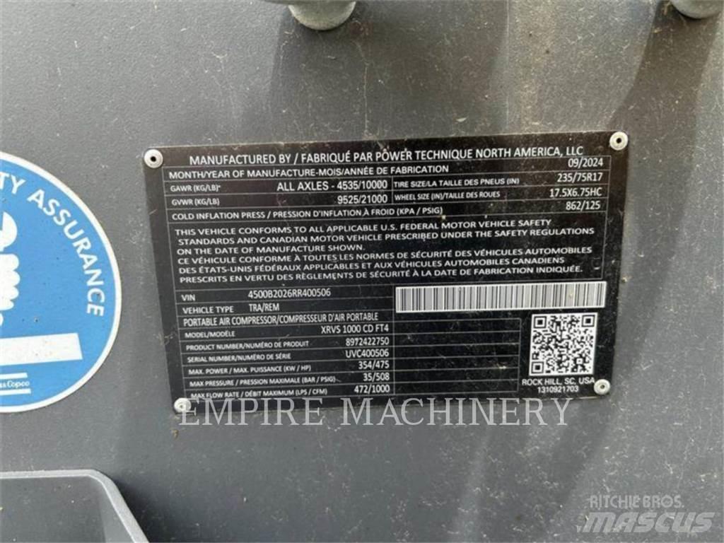 Atlas Copco XRVS1000CD Kompressorer