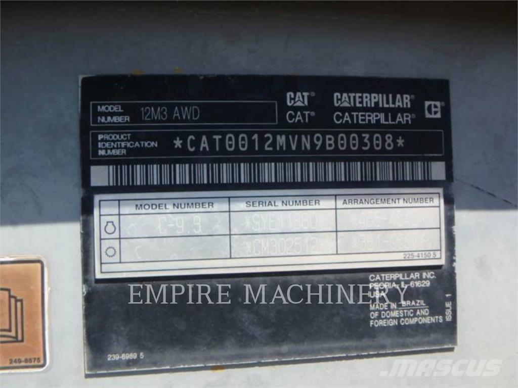CAT 12M3 AWD Veihøvler