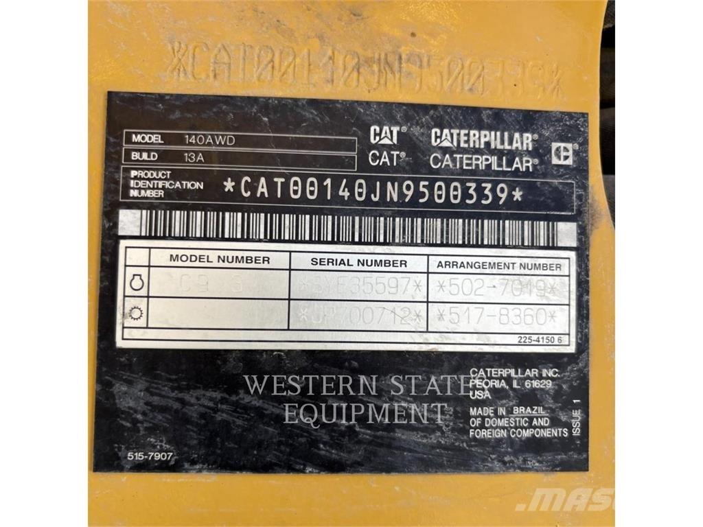 CAT 140 Veihøvler