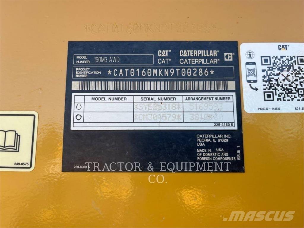 CAT 160M3 AWD Veihøvler