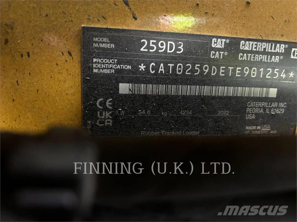 CAT 259D3 Kompaktlastere