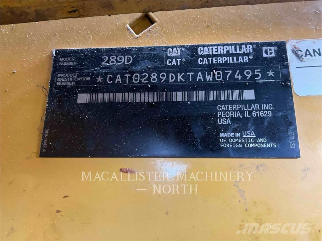 CAT 289D A2Q Kompaktlastere