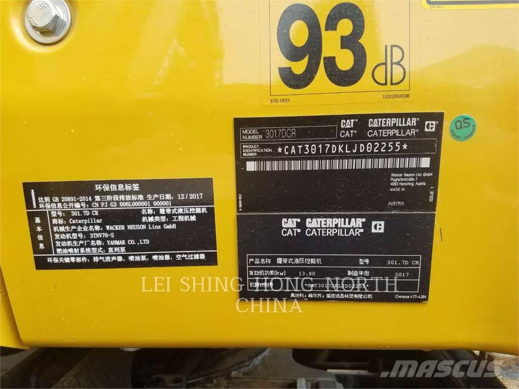 CAT 301.7DCR Beltegraver