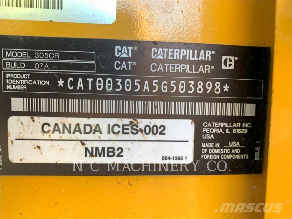 CAT 305 CRCB Beltegraver