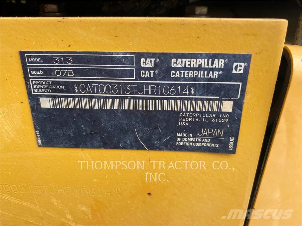 CAT 313 Beltegraver