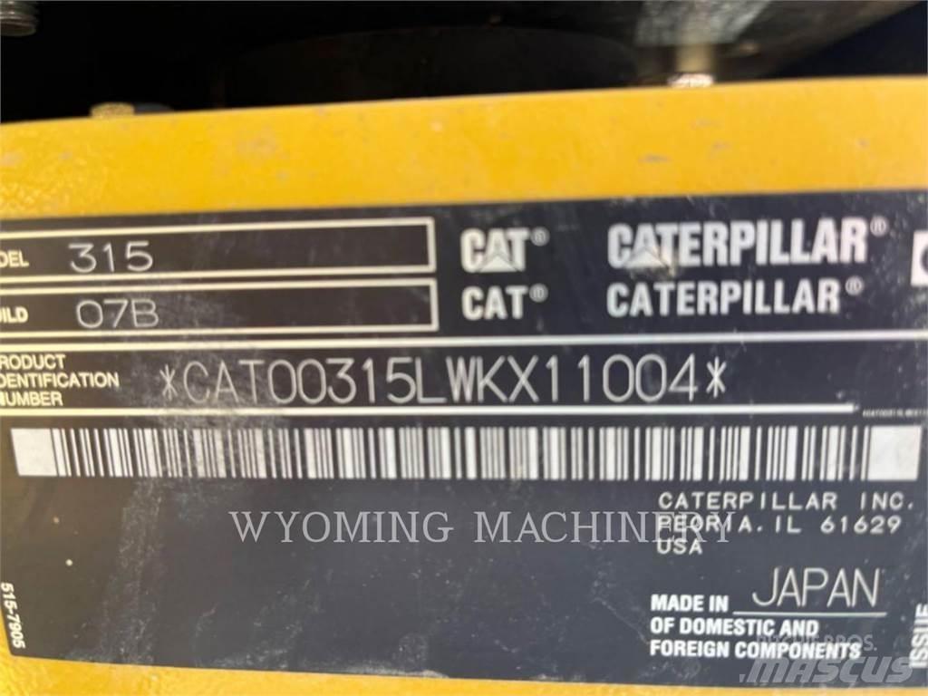 CAT 315 Beltegraver