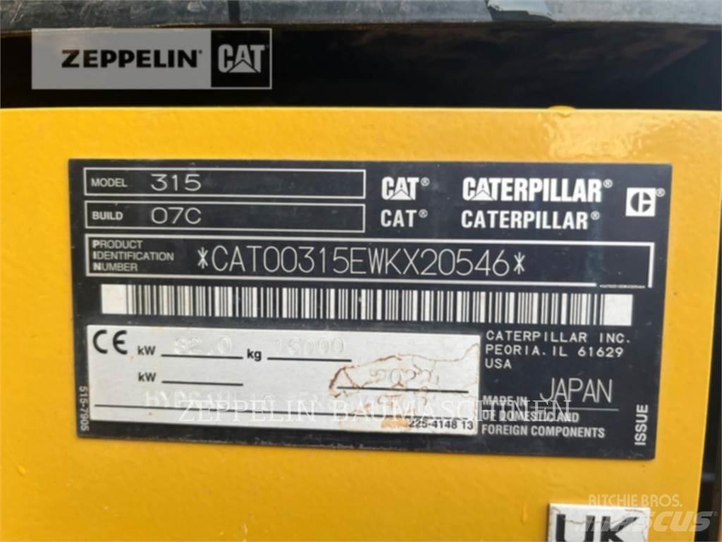 CAT 315-07B Beltegraver