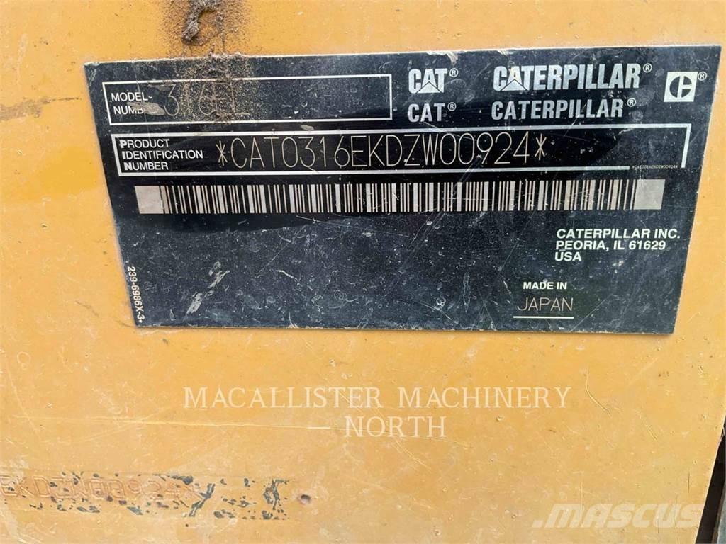 CAT 316EL Beltegraver