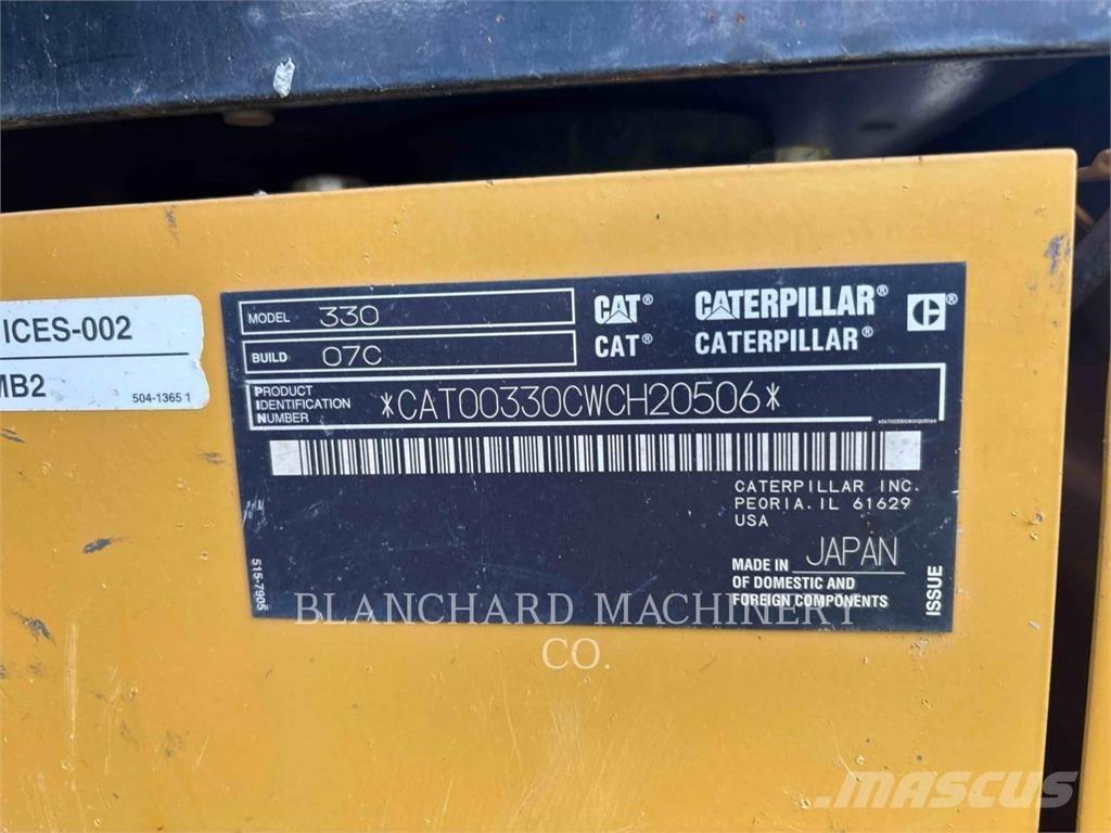 CAT 330 Beltegraver