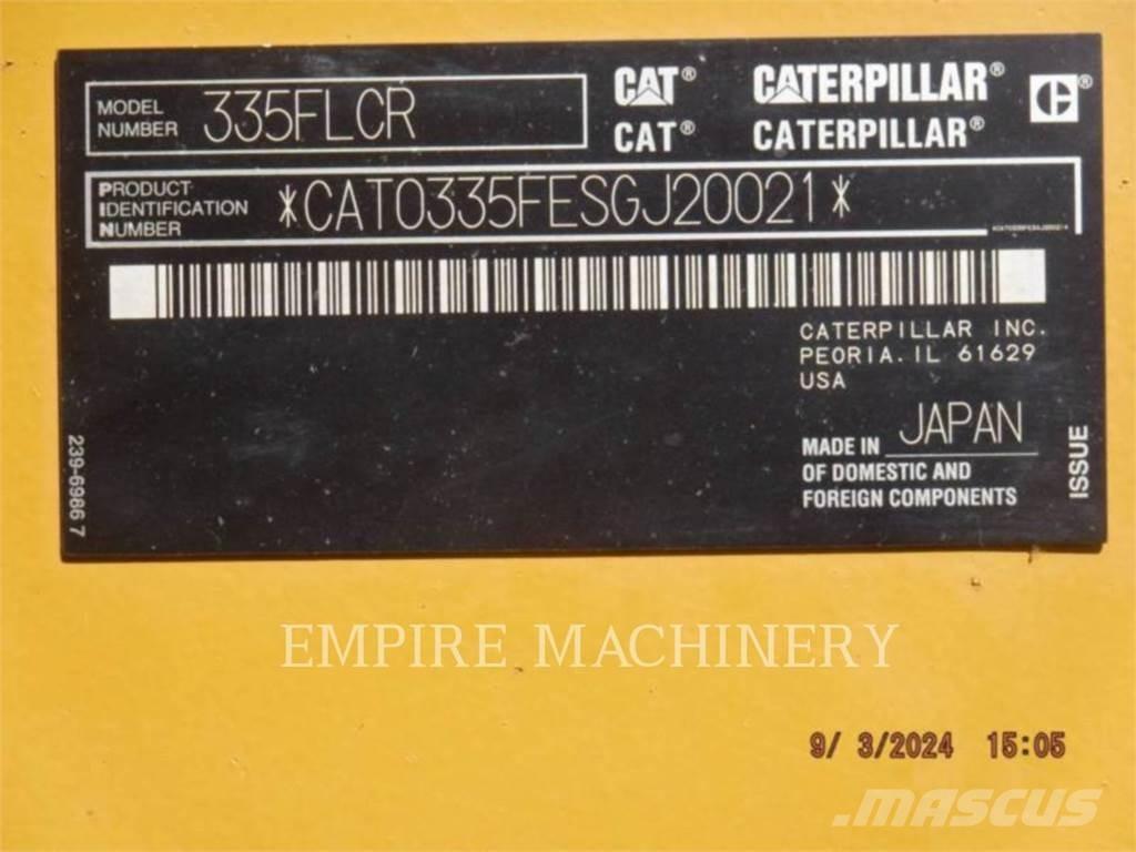 CAT 335FL P Beltegraver