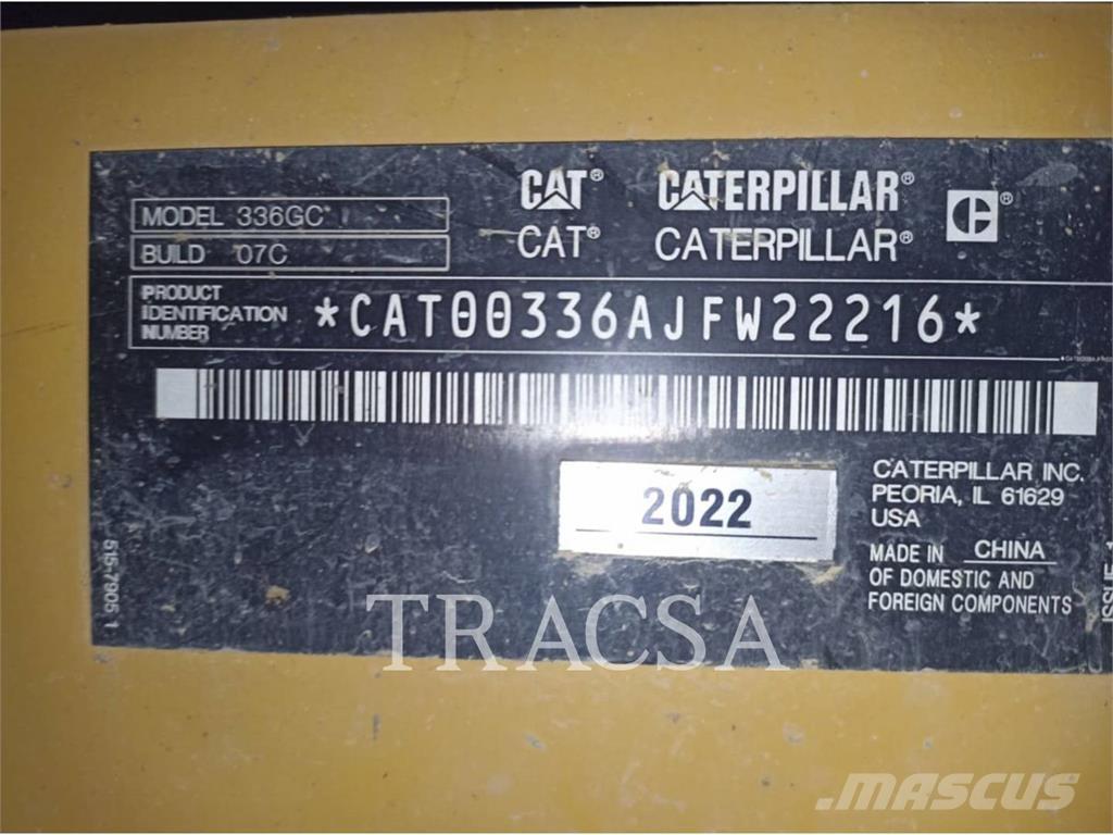 CAT 336-07GC Beltegraver