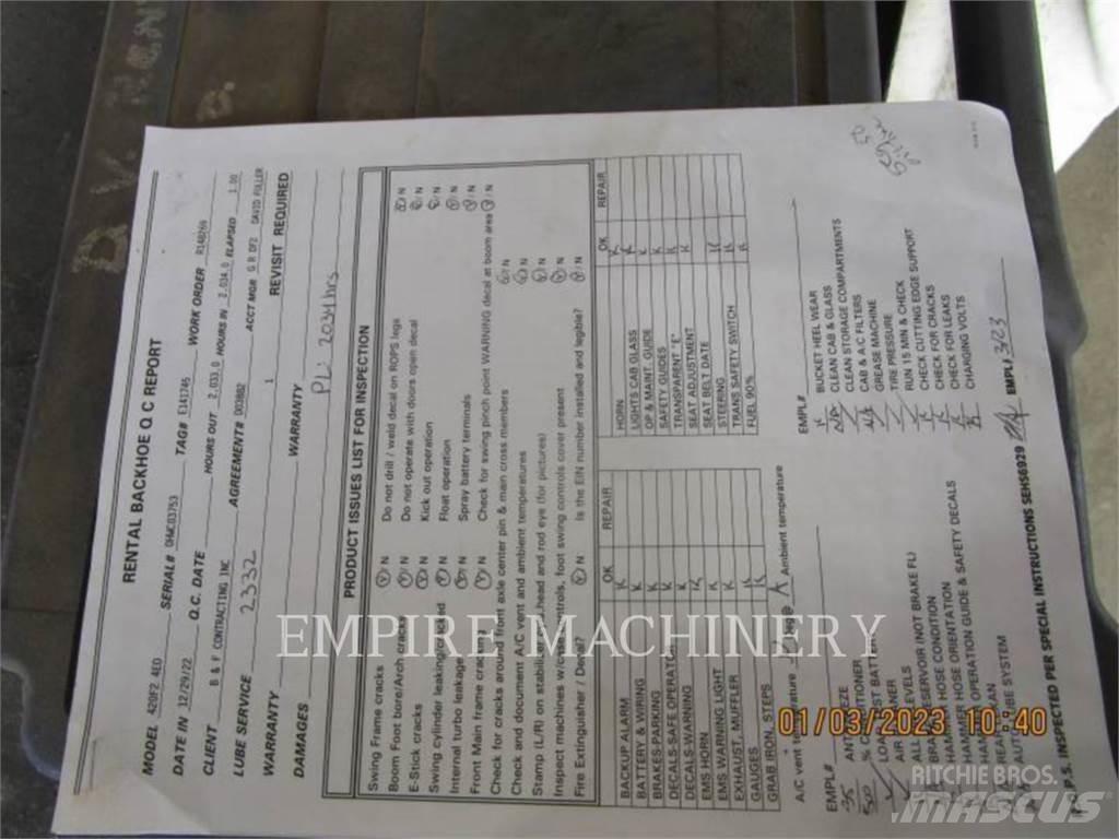 CAT 420F2 4EO Traktorgravere