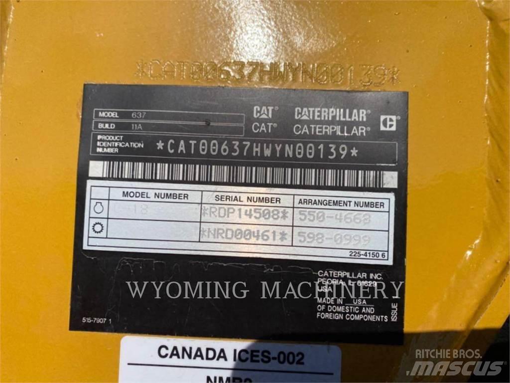 CAT 637 Veiskrape