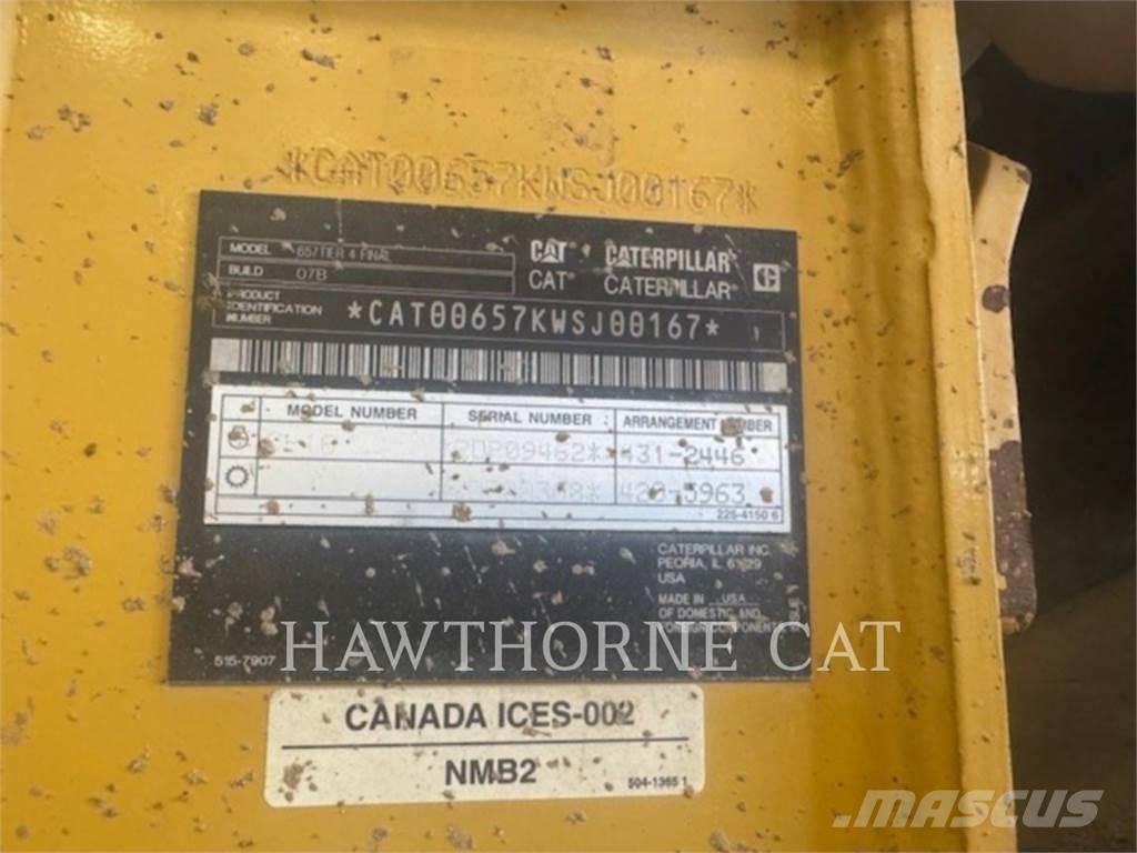 CAT 657 Veiskrape