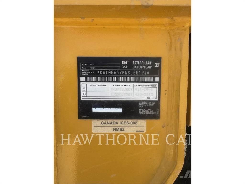 CAT 657 Veiskrape