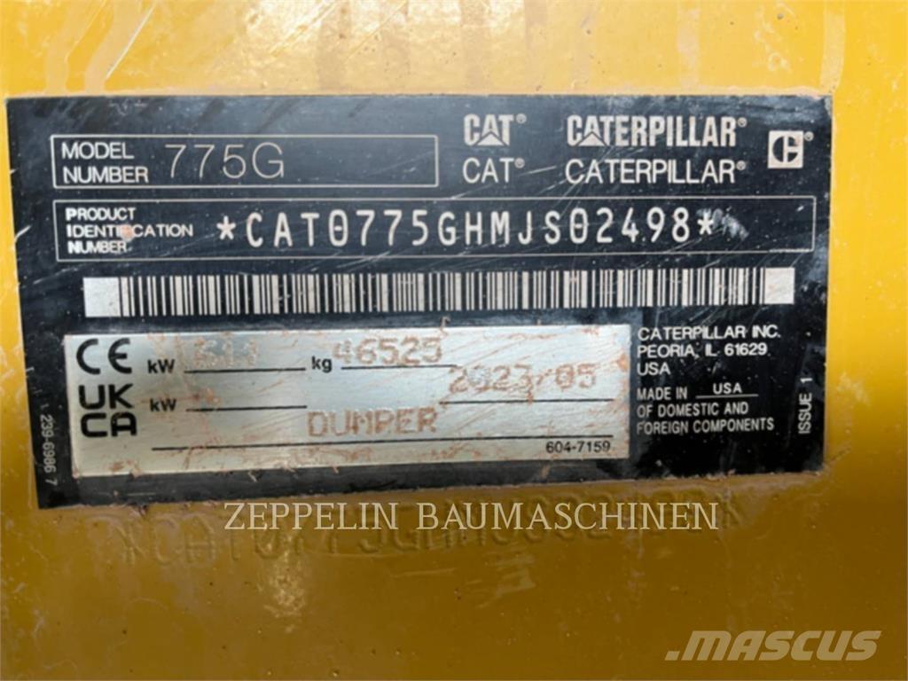 CAT 775G Rammestyrte Dumpere