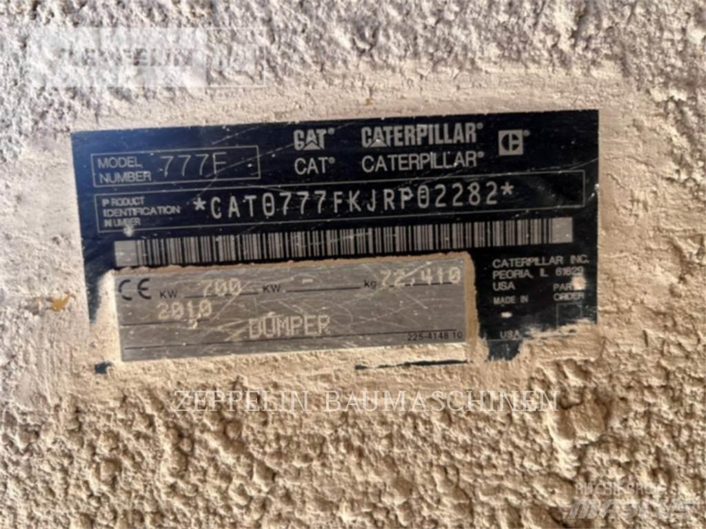 CAT 777F Rammestyrte Dumpere