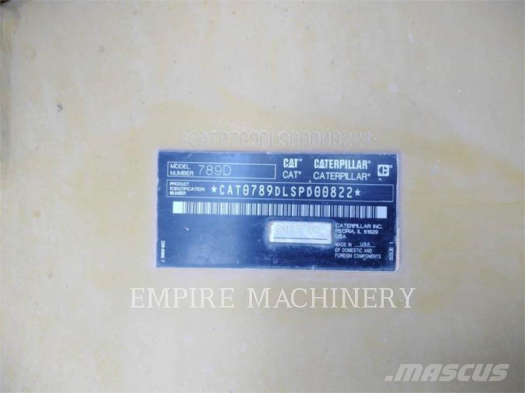CAT 789D Rammestyrte Dumpere