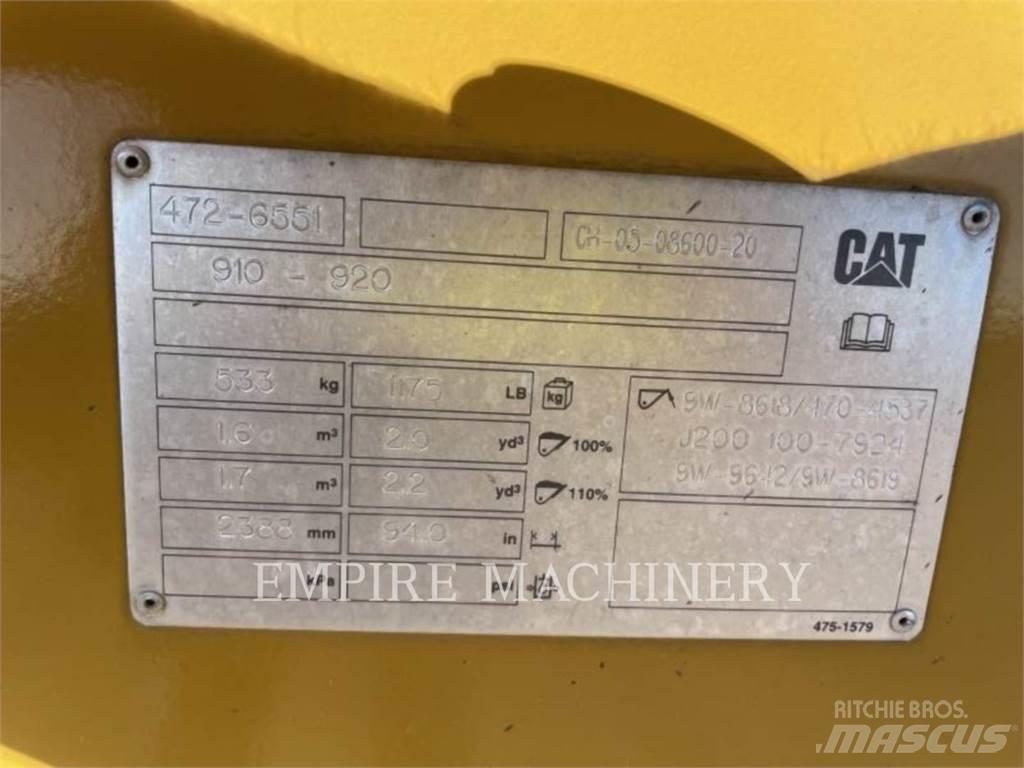 CAT 910-POBU Anlegg - Annet