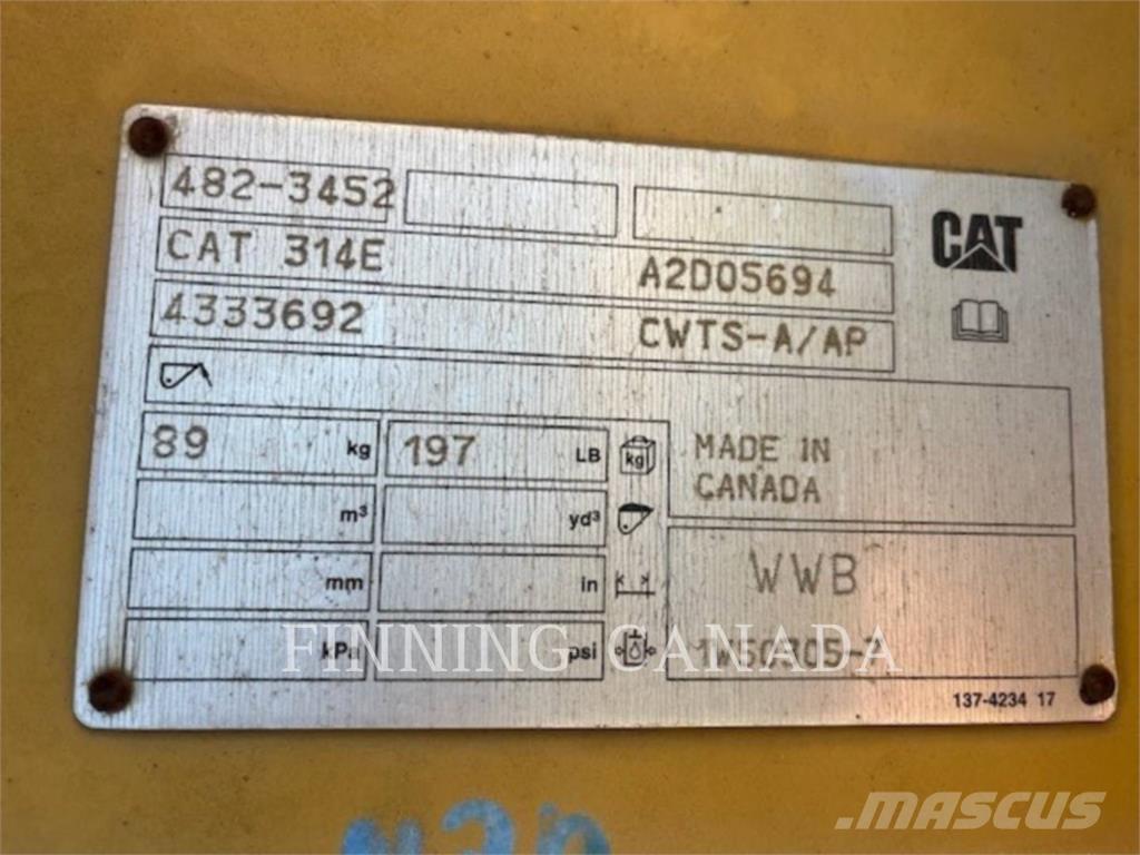 CAT ATTACHMENTS 314E Hurtigkoblinger